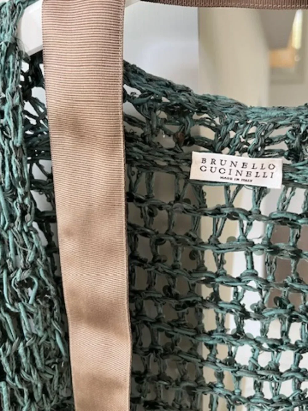 Brunello Cucinelli sequin net cardigan sweater - Picture 2 of 3